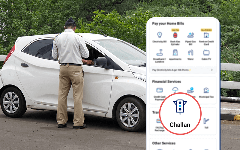 how to check challan